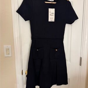 Zara Pleated Lady Dress NWT